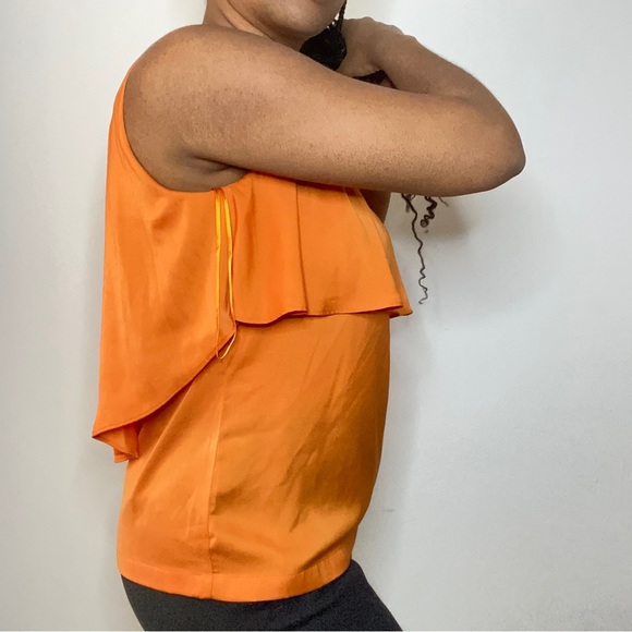 LAST CHANCE BEFORE DELETION MANGO - Orange Flowy Tank - size L - Picture 3 of 9